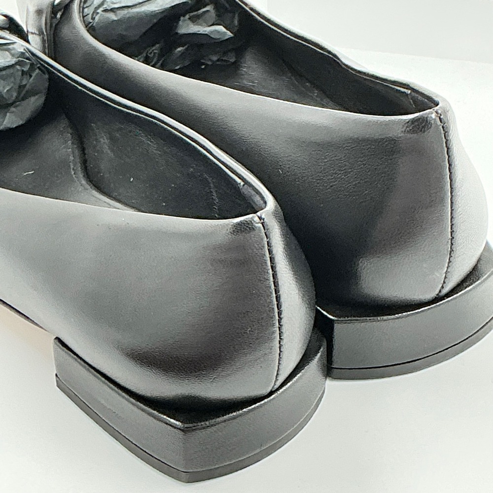 Bruno Magli Size 7.5 Black Leather Square Toe Bit Loafer Flats NEW Perla $350 - Picture 7 of 15